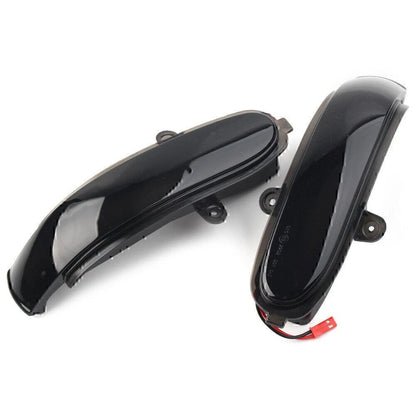LED Mirror Dynamic Turn Signal Light For Benz C W203 S203 CL203 2001-2007 Black