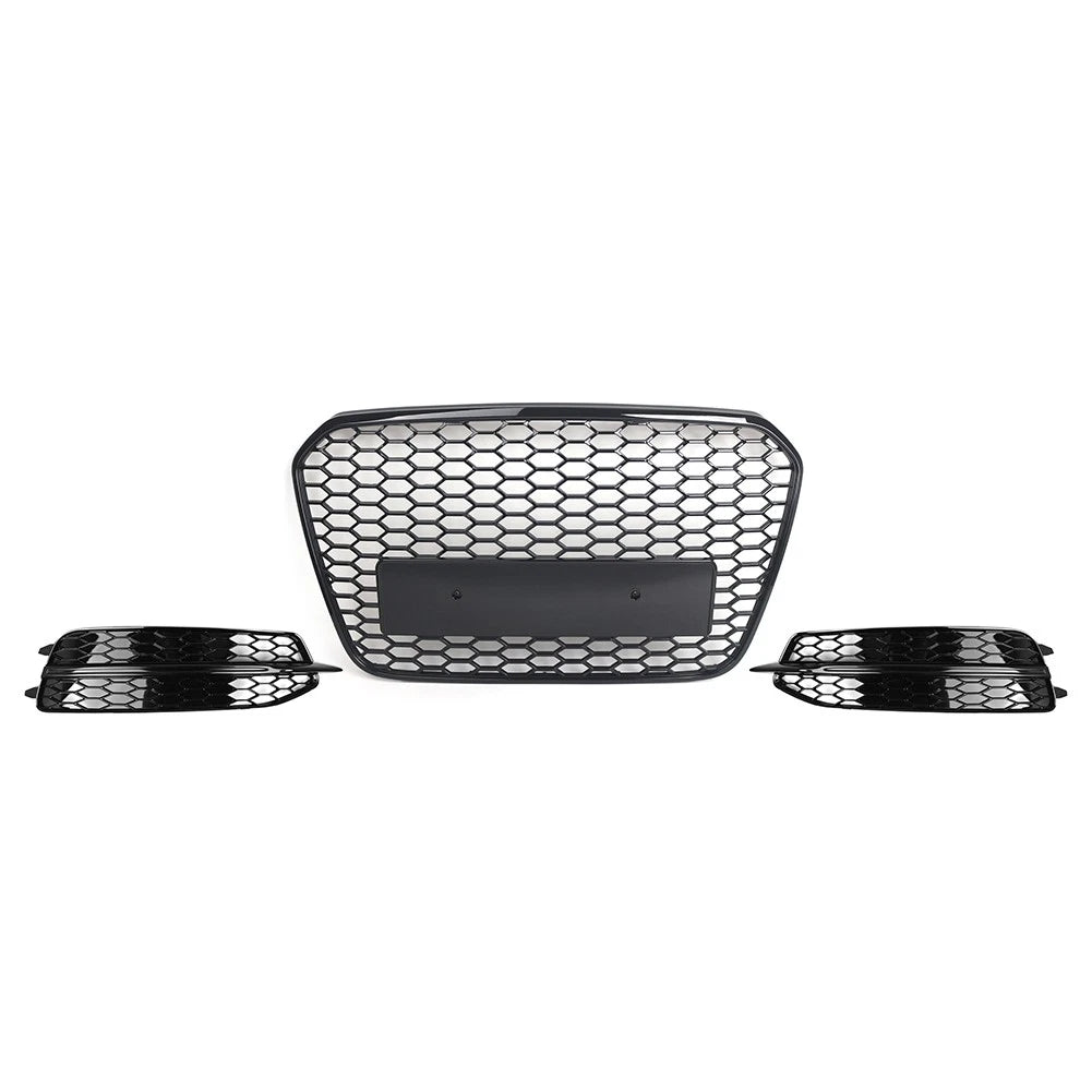 Front Radiator Grille With Fog Light Grille Cover Fit For Audi A6 S6 2012-14 US