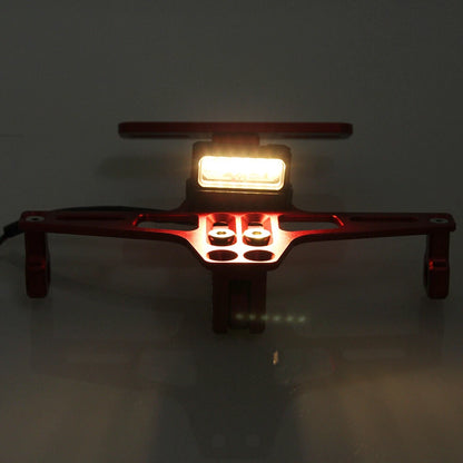 Motorcycle License Plate Bracket Fender Eliminator Kit Tail Tidy Mount LED Light