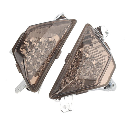 Front Turn Signal Light Amber Indicator For Kawasaki Ninja 300R EX300 13-17 Pair