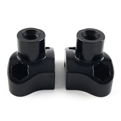 1.7 Tall Handlebar Risers For Harley-Davidson Dyna For Harley Street bob Black