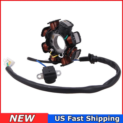 Fit For HP AC Magneto Stator 8-coil 8 Pole 5-wire Gy6 125cc 150cc ATV Scooter