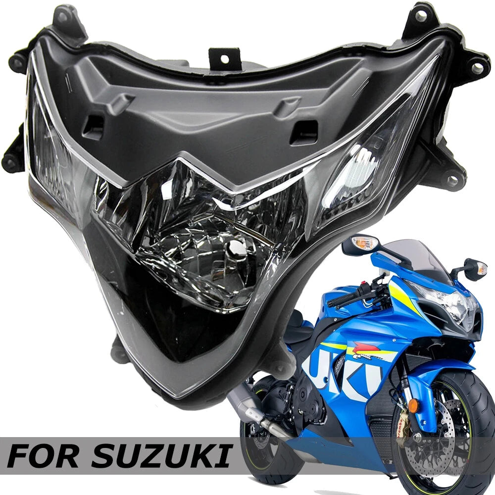 Front Headlight Headlamp Assembly For Suzuki GSXR1000 GSX-R1000 2009-2016 Clear