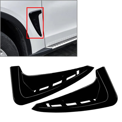Glossy Black Front Side Fender Air Vent Cover For BMW X5 F15 M Sport 2014-2018