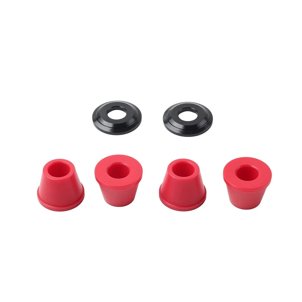 Handlebar Clamp Mount Bushings For CRF YZF RMZ KLX KX Dirt Pit Red+Black