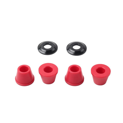 Handlebar Clamp Mount Bushings For CRF YZF RMZ KLX KX Dirt Pit Red+Black