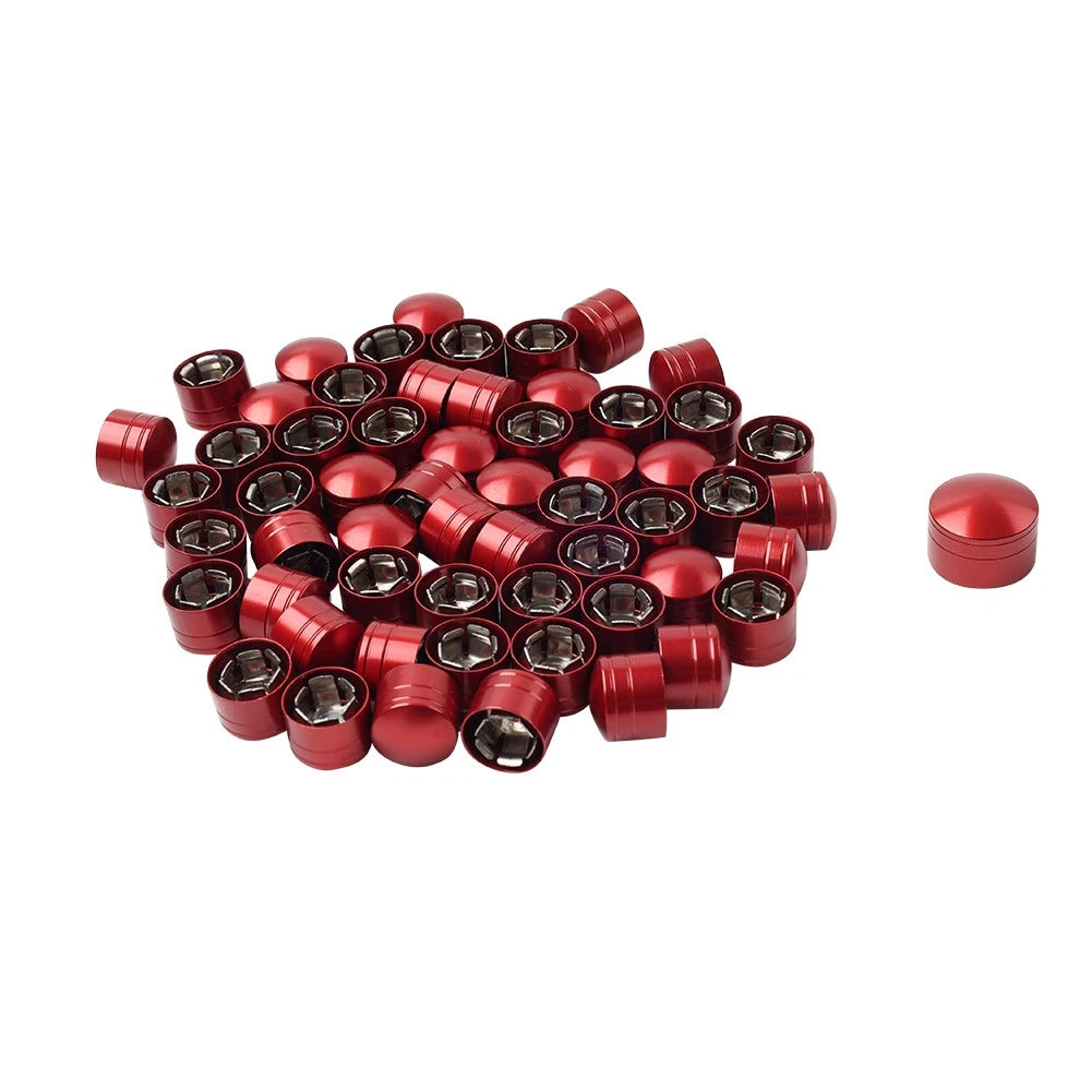 60X Engine Screw Bolt Cover Kit Red For Harley Fat Boy Electra Glide Dyna Red