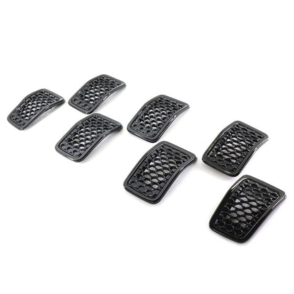 1 Set Front Bumper Kidney Mesh Grille For Jeep Cherokee 2019-2022 6AZ88DX8AB