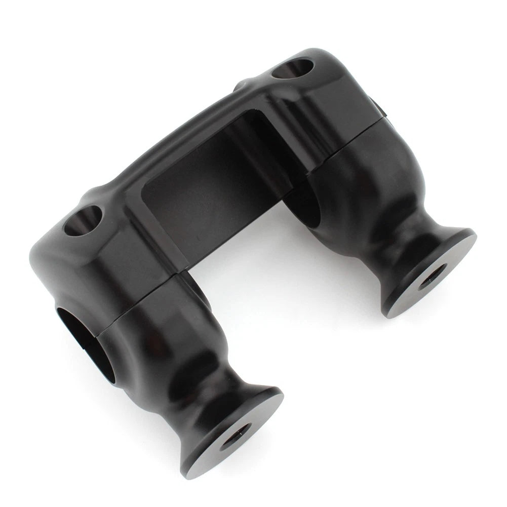 1 1/4" Handlebar 32mm Riser Top Clamp Kit For Harley Softail Street Bob Black