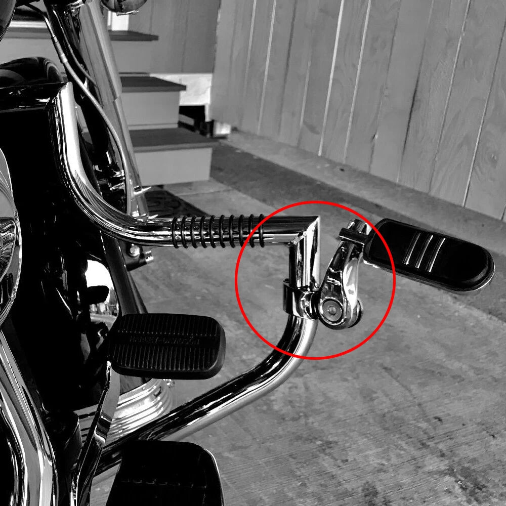 1-1/4" 1.25" Motorcycle Highway Crash Bar Foot Pegs Mount Kit For Harley Touring