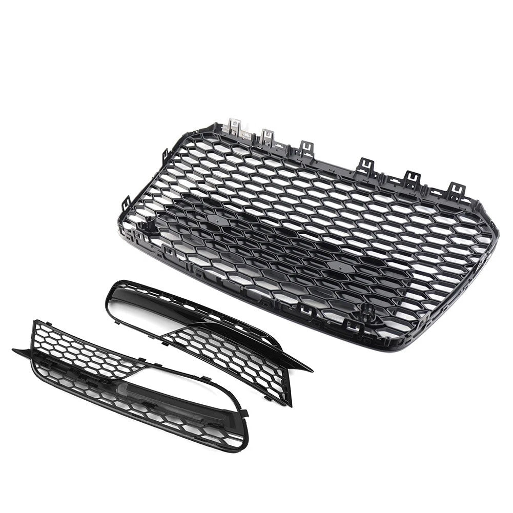 Front Bumper Radiator Grille With Fog Light Grille Cover For Audi A5 2012-2016
