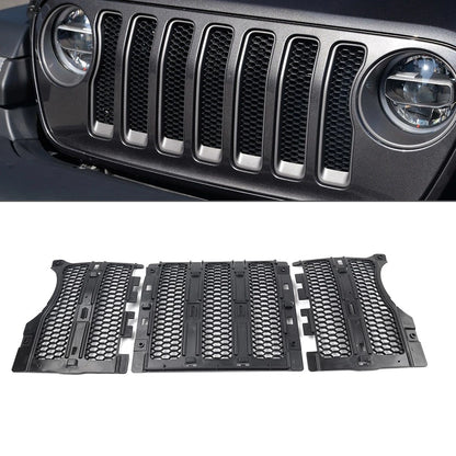 US Interior Mesh Front Grille Insert Cover For Jeep Wrangler JL JT2018-2024