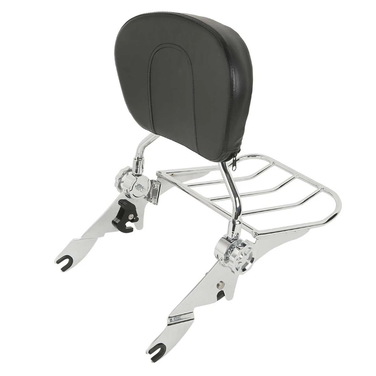 Sissy Bar Backrest Rack & Docking Kit Fit For Harley Touring Street Glide 14-24