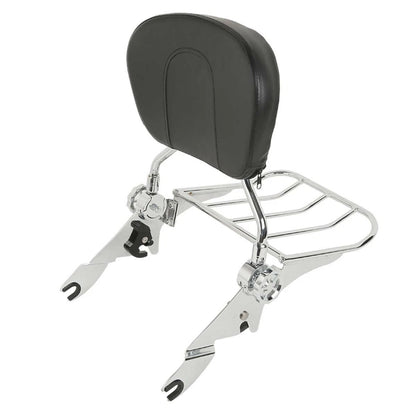 Sissy Bar Backrest Rack & Docking Kit Fit For Harley Touring Street Glide 14-24