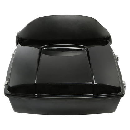 Black Tour Pack Backrest Pad Trunk Fit For Harley Electra Street Glide 1997-2013