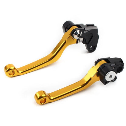 CNC Pivot Brake Clutch Levers Gold For SUZUKI RM125 RM250 RM85 RM 85/125/250
