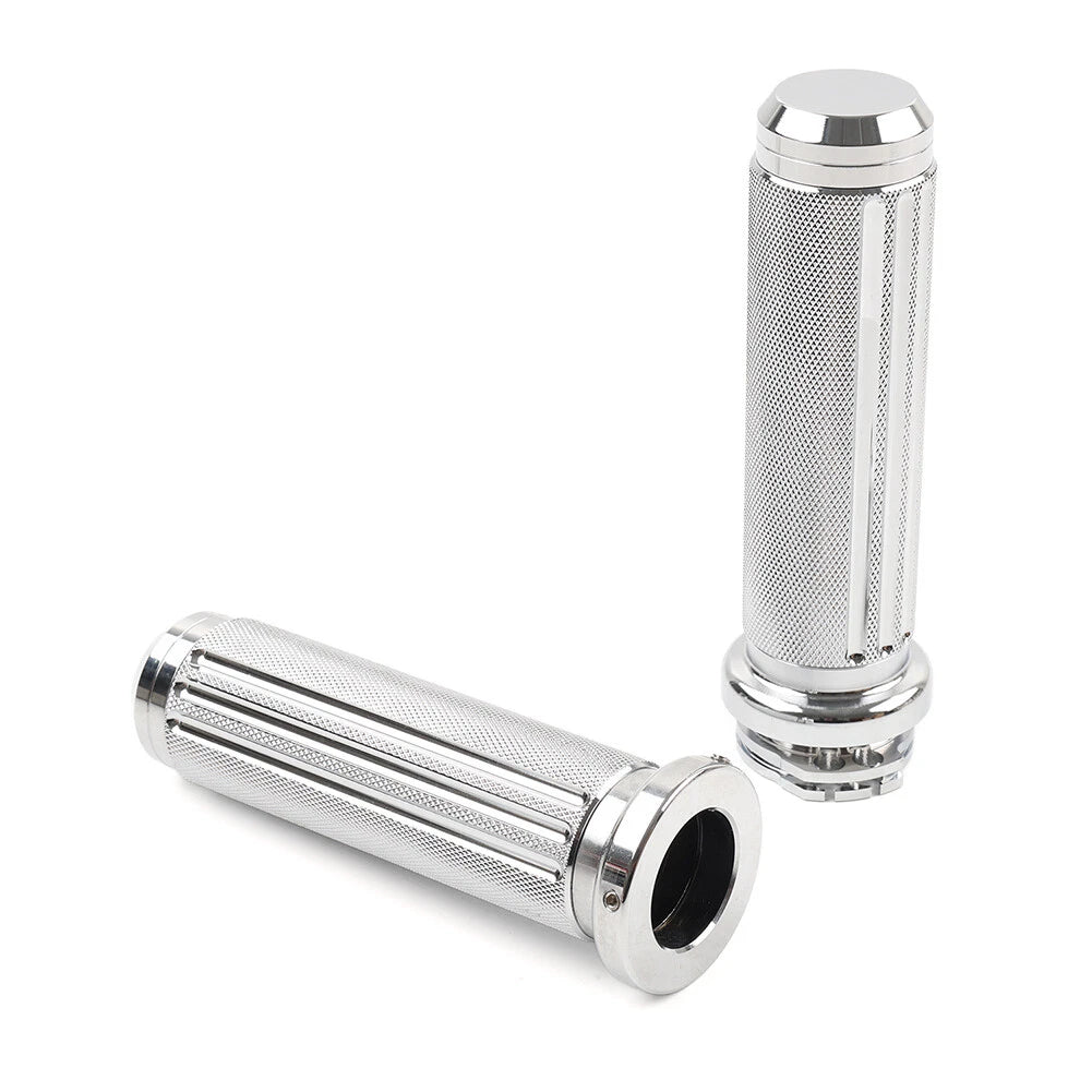 1" Handlebar Hand Grips For Harley Heritage Softail Dyna Chrome US