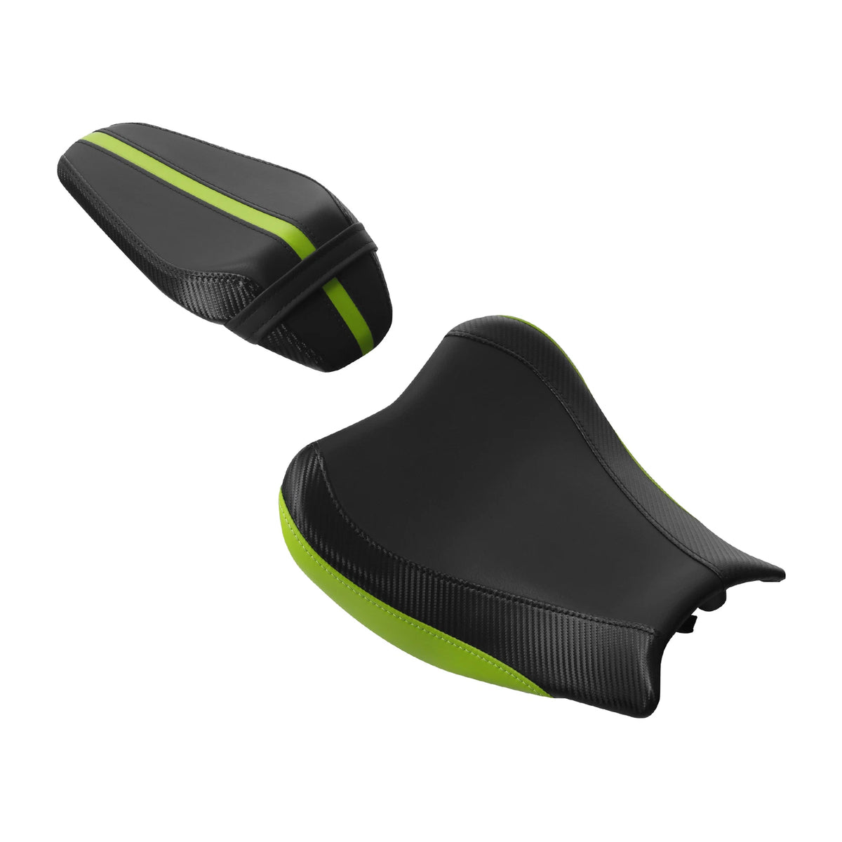 Driver & Passenger Pillion Seat Fit For Kawasaki Z900 2017-2023 2018 Black+Green