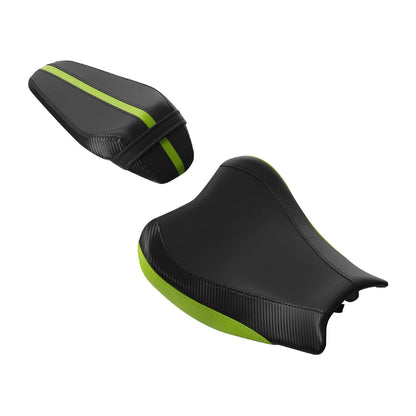 Driver & Passenger Pillion Seat Fit For Kawasaki Z900 2017-2023 2018 Black+Green