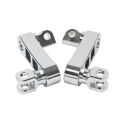 Foot Peg Mount Extensions For Harley Sportster XL883 XL1200 Softail Dyna Chrome
