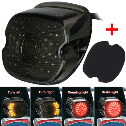 LED Tail Light Smoke Lens Brake Rear Lamp for Harley Softail Touring 1999-2021