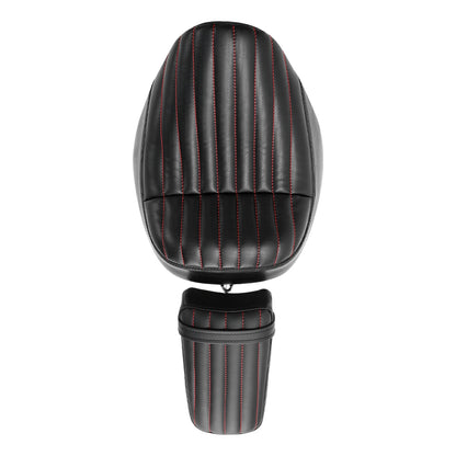 Black Front Driver Rear Passenger Seat Fit For Harley Street Bob FXBB 2018-2024