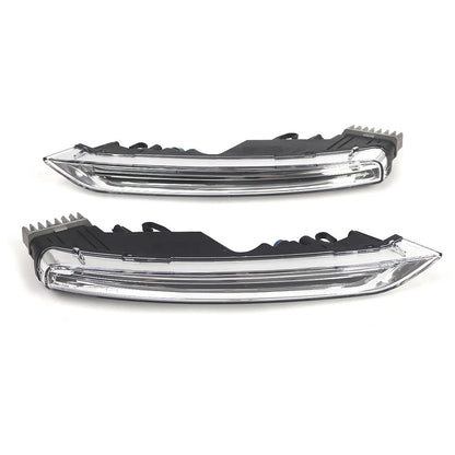 1 Pair Daytime Running Light Fog Light For Porsche Cayenne 958 2015-2018