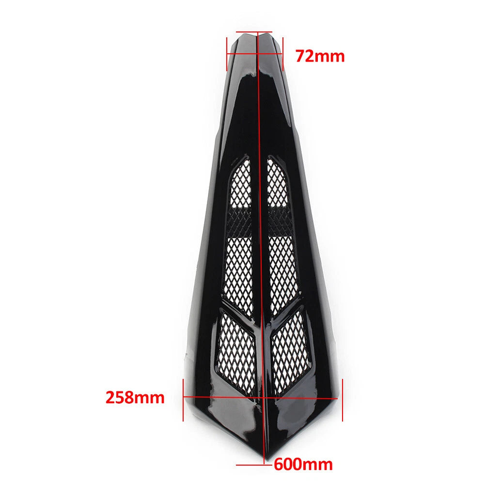 Tall Chin Spoiler Scoop Stretched For Harley Street Road Glide 2014+ Gloss Black