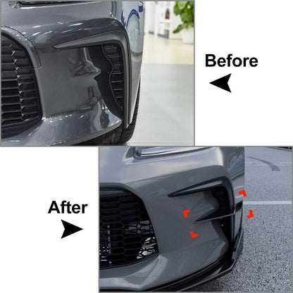Glossy Black Front Bumper Side Air Vent Trim Cover For Toyota GR86 2022-2025