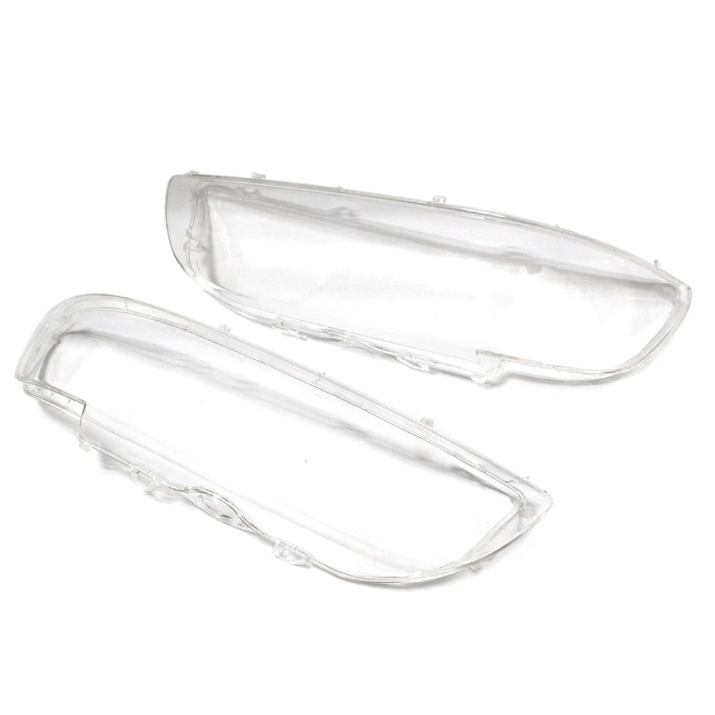 Front Headlight Lens Shell Cover Replacement Fit BMW 5 Series E39 2001-2003 PAIR