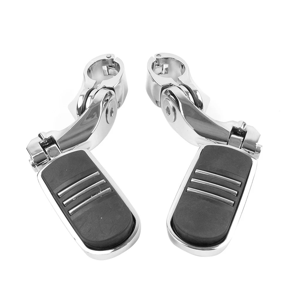 32MM 1.25" Short Angled Highway Engine Guard Foot Pegs For Harley Touring