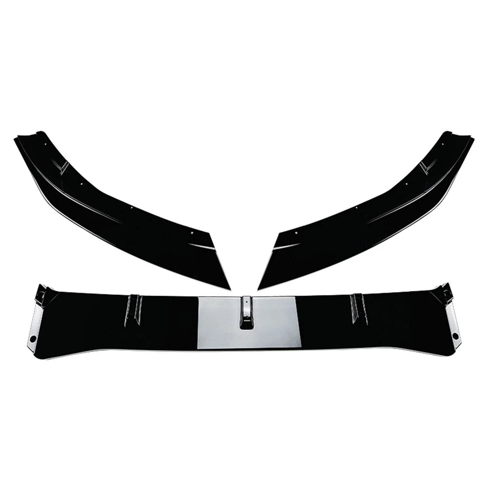 Front Bumper Spoiler Splitter Lip For Ford Focus RS MK3 2015-2018  Glossy Black