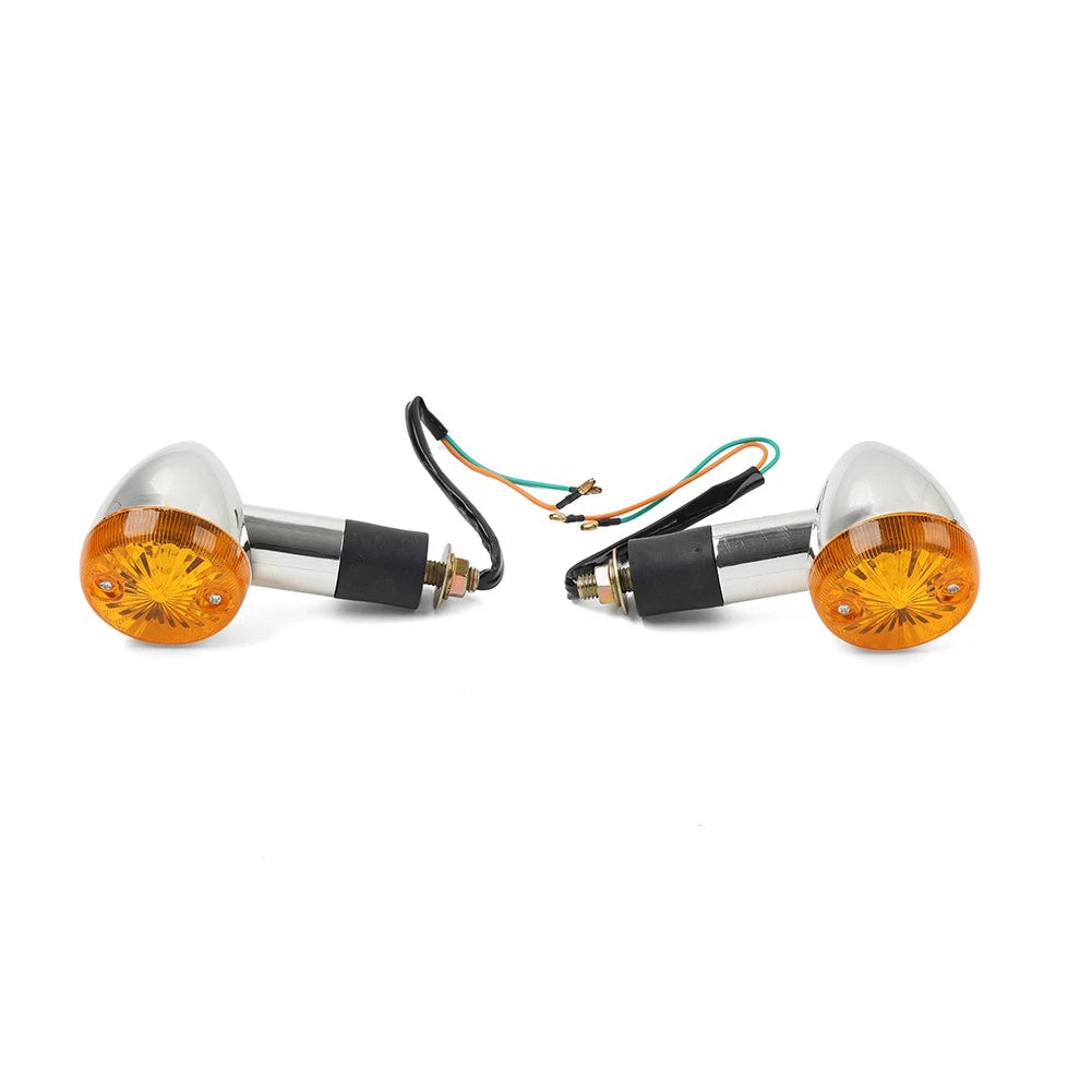 2x Amber Turn Signal Lights 10mm For Suzuki Boulevard C109R C50 C90 S 40 50 US