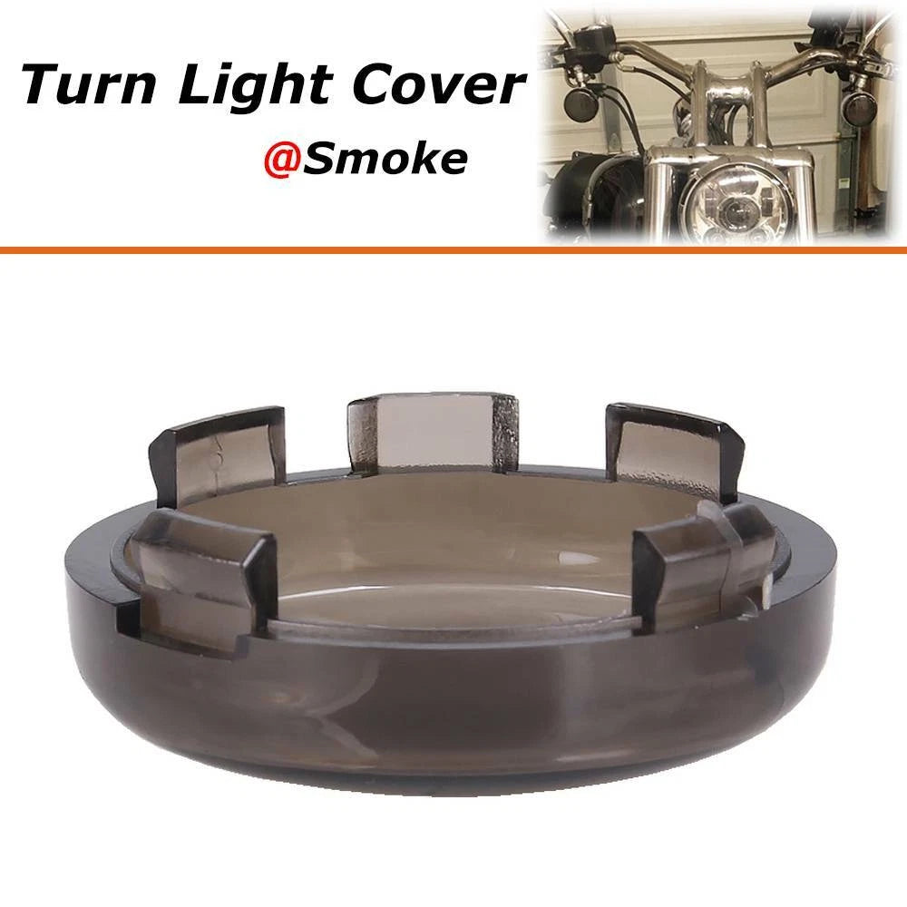 4PCS Plastic Smoke Turn Signal Light Lens Covers Fit for Harley Electra Glide US