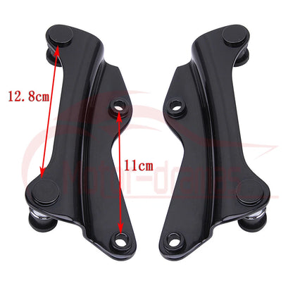 Two Up Tour Pack Mount Luggage Rack W/ Docking Hardware Kit For Harley Touring