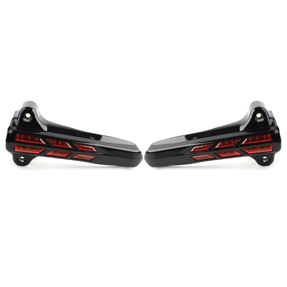 Front Lower Fork Leg Cover LED Smoke Light For Harley FLHT FLHX /R Electra Road