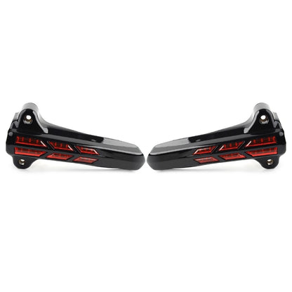 Front Lower Fork Leg Cover LED Smoke Light For Harley FLHT FLHX /R Electra Road
