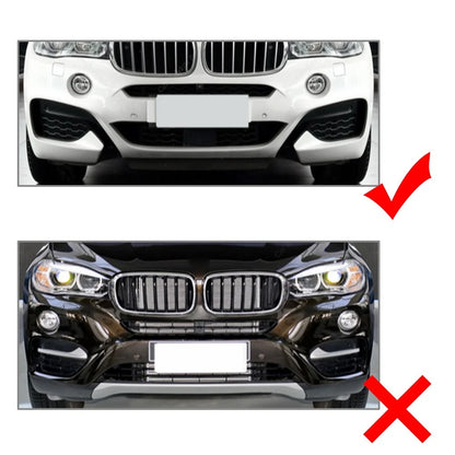 Glossy Black Front Bumper Lip Spoiler Splitter For BMW X6 F16 M Sport 2014-2019
