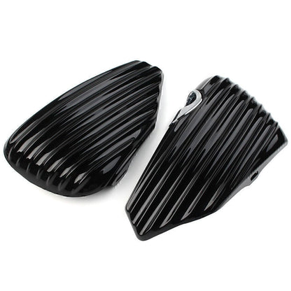 Left & Right Side Oil Tank Battery Cover Fit Harley Sportster XL883 XL1200 04-13