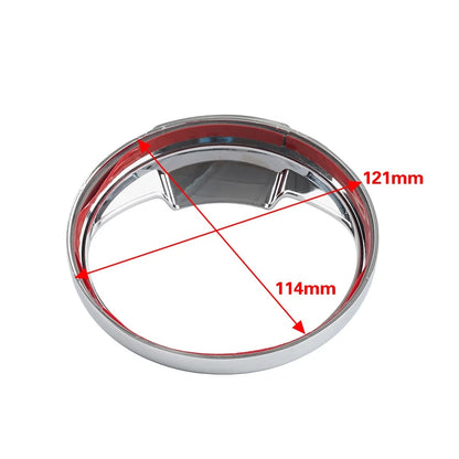 5" Gauge Visor Ring Speedometer Cover Black For Harley Road King Dyna Softail