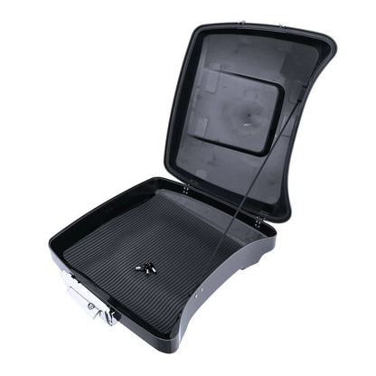 Razor Trunk Backrest Black Rack Fit For Harley Touring Glide 97-08