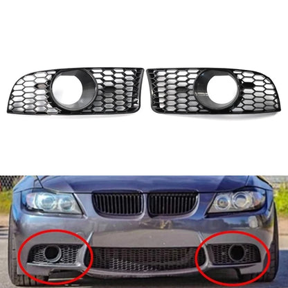 US Front Bumper Fog Light Grille For BMW 3 Series E90 E92 E93 M3 Style 2009-2011
