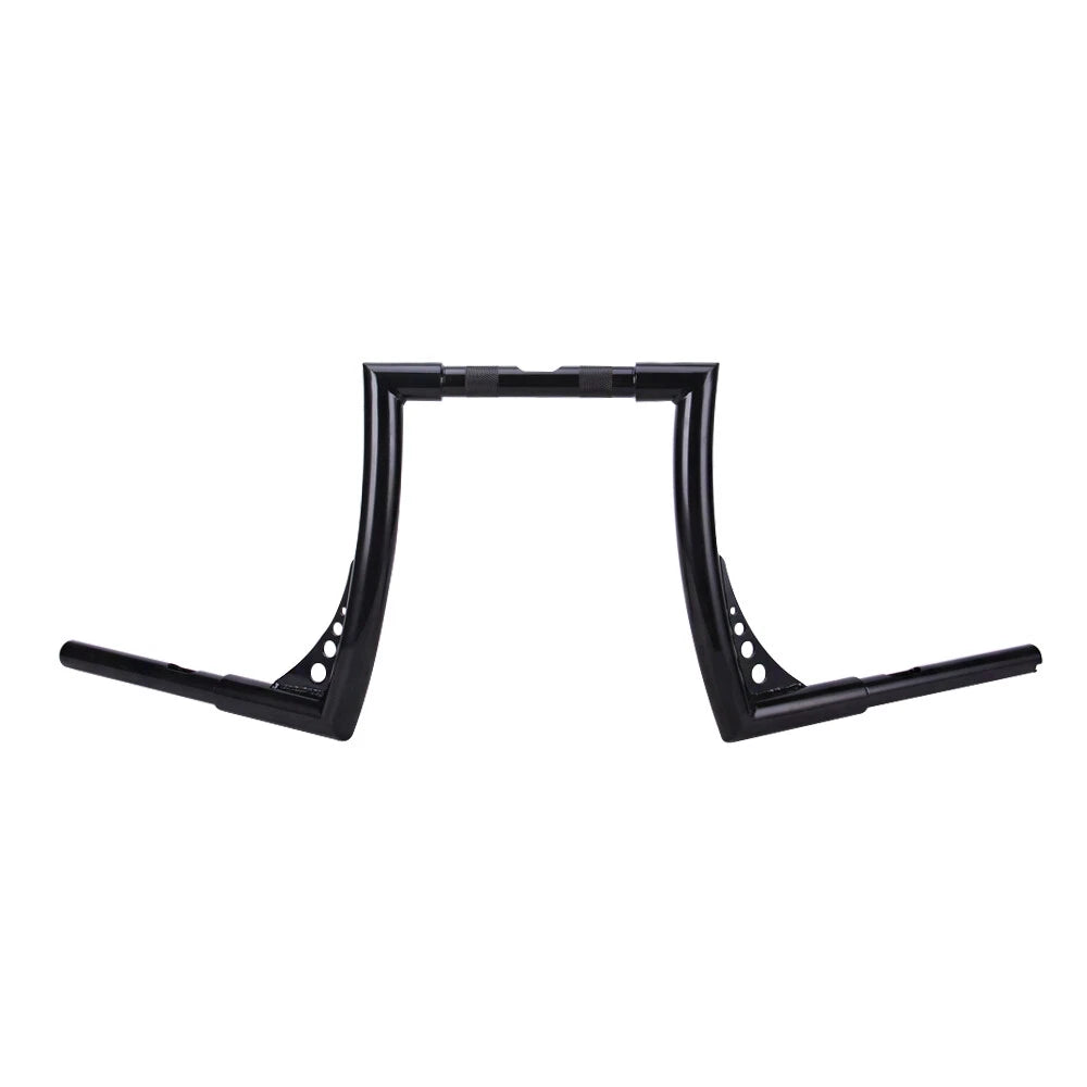 12" Inch Rise Ape Hanger HandleBars 1-1/4" Fat For Harley Touring Electra Glide