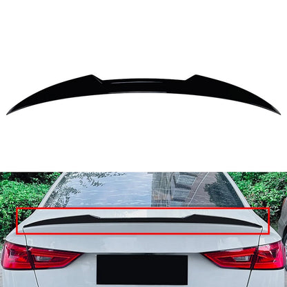 Glossy Blk Tail Wing Rear Trunk Spoiler Wing For Audi A3 S3 RS3 8V Sedan 2014-20