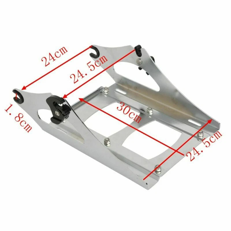 Chopped Trunk Mount Rack Docking Plate Fit For Harley Road Glide 14-Up