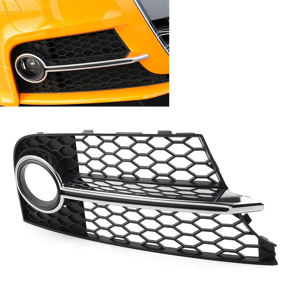 For Audi TT MK2   TTS 11-14 R Front Bumper Honeycomb Fog Light Grille Cover