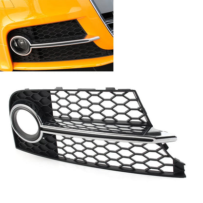 For Audi TT MK2   TTS 11-14 R Front Bumper Honeycomb Fog Light Grille Cover