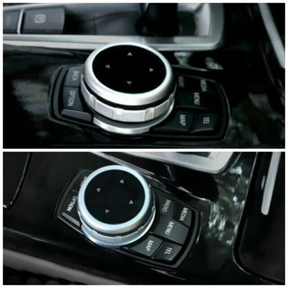 Media Knob Controller Wheel Cover Fit For BMW X1 X3 X5 X6 IDRIVE
