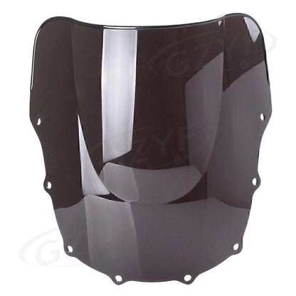 Double Bubble Windscreen Smoke Motorcycle For Kawasaki ZZR400/600 1993-2007