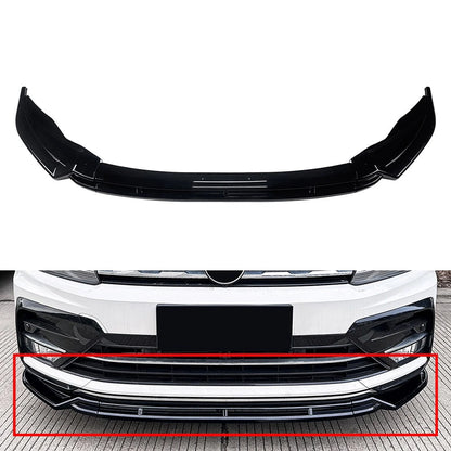 Glossy Black Front Bumper Lip Splitter Spoiler For VW Tiguan MK2 Pre-facelift